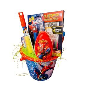 Spiderman bundle with adorable preschool throw 40 x 50 Spider-Man Easter bucket